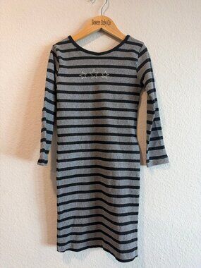 Zara Stripe Knit Dress with Rhinestone Stars 9/10